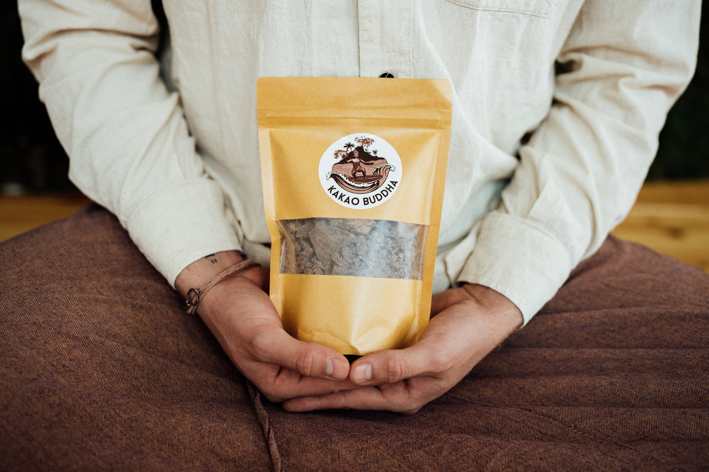Zen Ceremonial Kakao Detailansicht - Hochwertige zeremonielle Kakaomasse